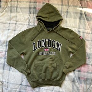 Beyond The Limit Men’s Medium Green London England Hoodie